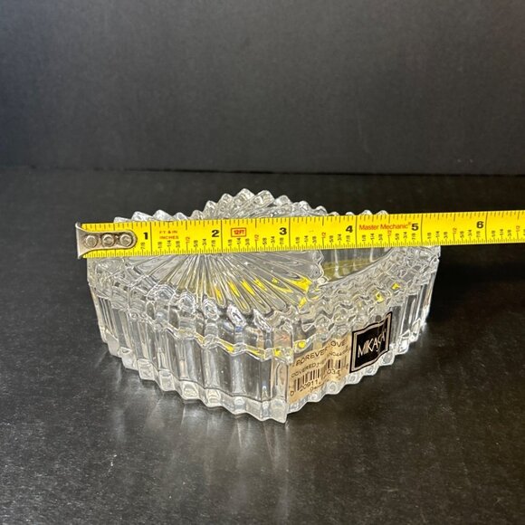 Mikasa Germany Forever Love Lead Crystal Covered Double Heart Trinket Box - Picture 5 of 6